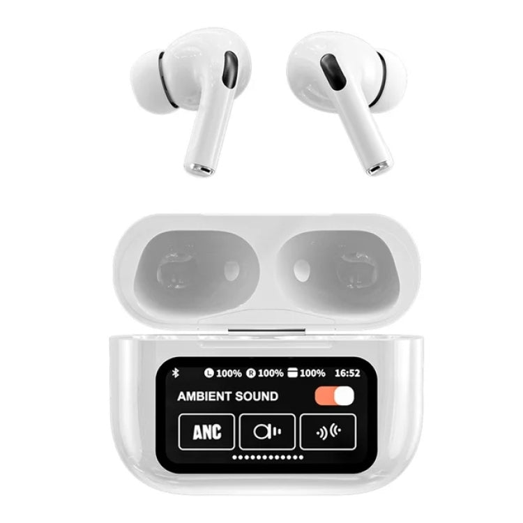 A9 Pro Touch Screen AirPods – Wireless Earbuds with LED Display