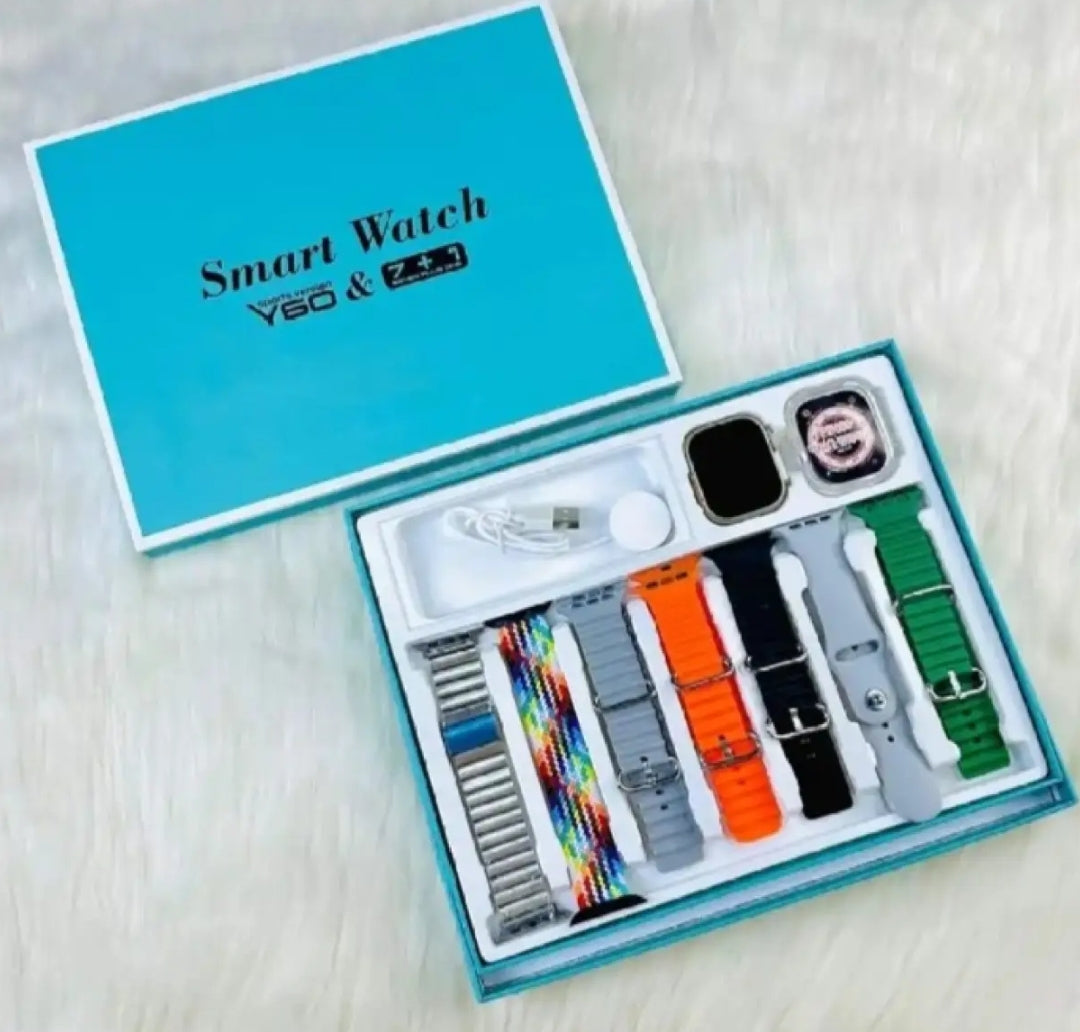 7-in-1 Smartwatch Set | Ultra Watch + 7 Colorful Straps